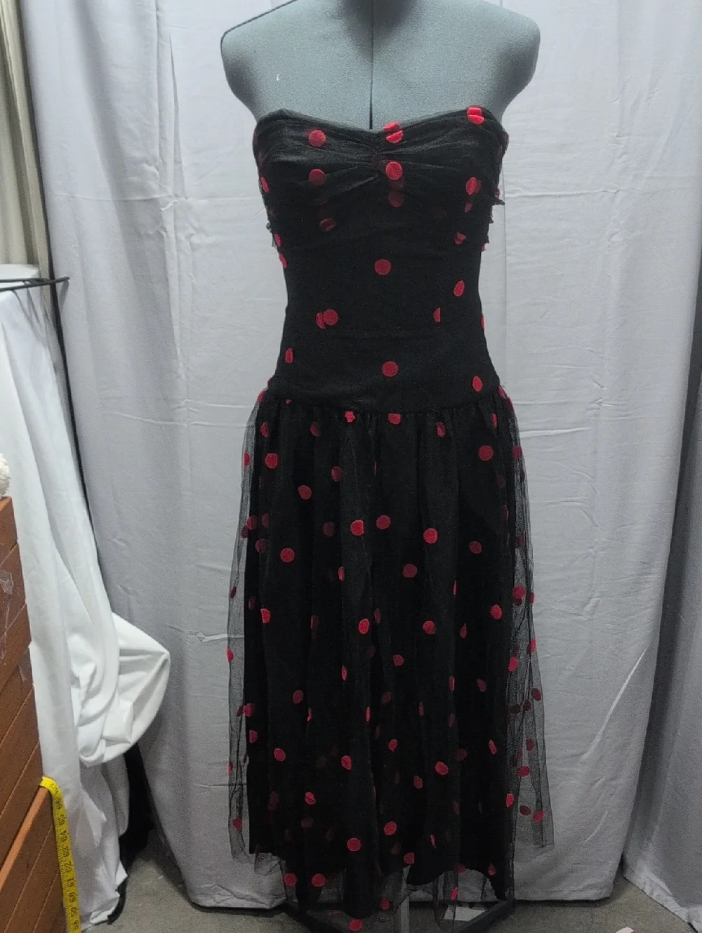 Vintage After Five strapless dress by Julie Duroche - Picture 8 of 8
